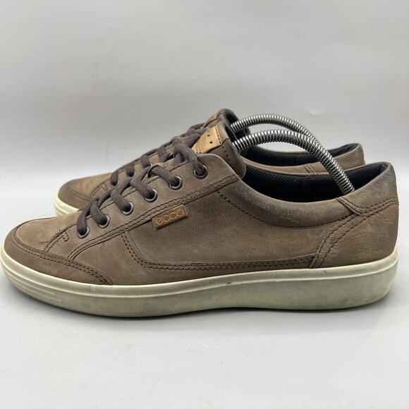 Ecco Soft 7 Casual Sneakers Men\'s Size 10 Brown Nubuck Leather Comfort Low Shoes main image 8